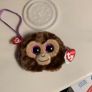 Ty Beanie baby monkey coin purse